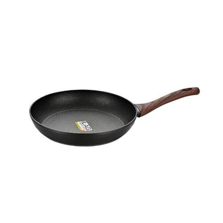 28cm Redstone Nonstick Pan with Wooden Handle | Induction Compatible | Bright Red with Ergonomic Handle- Furaha Finds Kenya