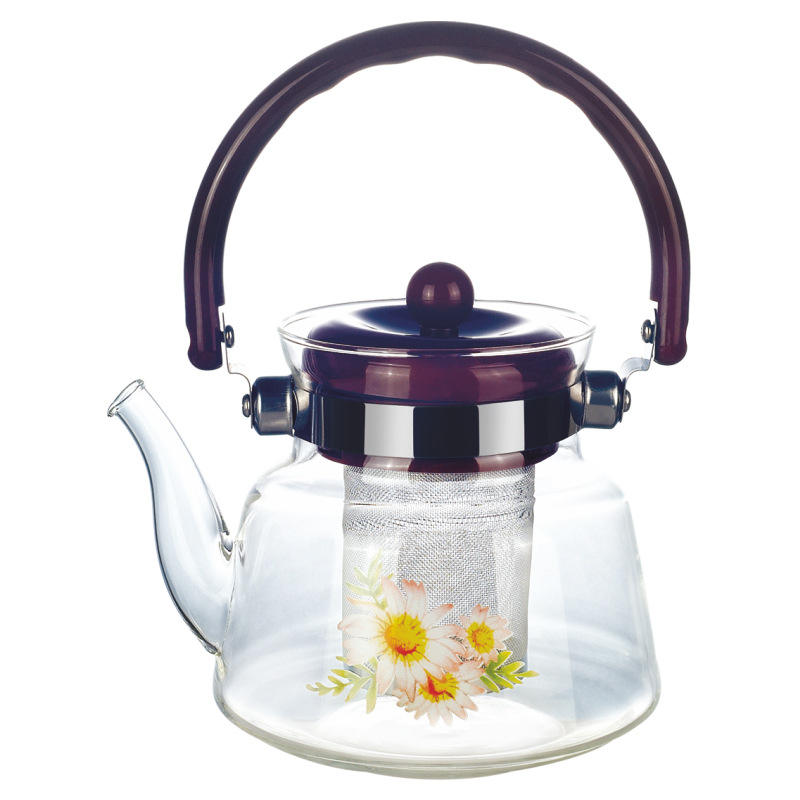 Heat Resistant Infuser Kettle 1600ml Borosilicate Glass