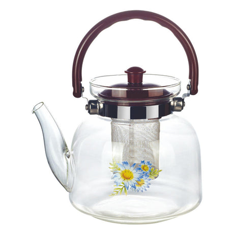 Heat Resistant Infuser Kettle 1600ml Borosilicate Glass