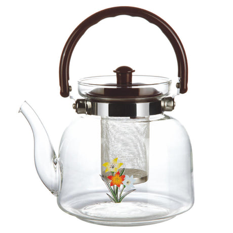 Heat Resistant Infuser Kettle 1600ml Borosilicate Glass