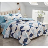 Heavy Cotton Binded Duvet Set | 7x7 Duvet with 1 Bedsheet & 2 Pillowcases