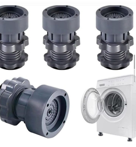 Heavy Duty Adjustable Anti-Vibration Pads Set of 4 for Washing Machines & Appliances