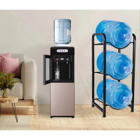 Heavy-Duty Carbon Steel Water Bottle Holder Rack Rustproof and Space Saving kitchen and dinning Kitchen Counter & Beverage Station Organizers