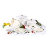 Heavy Duty Enamel Cast Iron Cooking Pots Casseroles, Frying Pan, Grill Pan & Baking Tray in Multiple Colours.