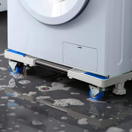 Heavy Duty Washing Machine Fridge Cooker Stand Base Adjustable, Sturdy with Lockable Wheels.