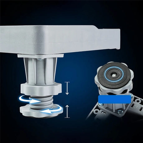 Heavy Duty Washing Machine Fridge Cooker Stand Base Adjustable, Sturdy with Lockable Wheels.