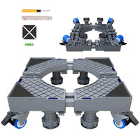 Heavy Duty Washing Machine Fridge Cooker Stand Base Adjustable, Sturdy with Lockable Wheels. Home Comfort Appliances Household Appliance Accessories