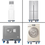 Heavy Duty Washing Machine Fridge Cooker Stand Base Adjustable, Sturdy with Lockable Wheels.