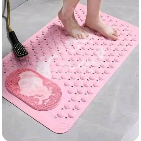 Heavy Non-Slip Bathroom Mat with Foot Massage Texture 50x80cm