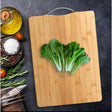 Heavy Wooden Chopping Board with Metallic Handle 36x28cm Durable Cutting Surface