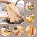 Heavy Wooden Chopping Board with Metallic Handle 36x28cm Durable Kitchen Prep Board. Kitchen accessories Cutting Boards