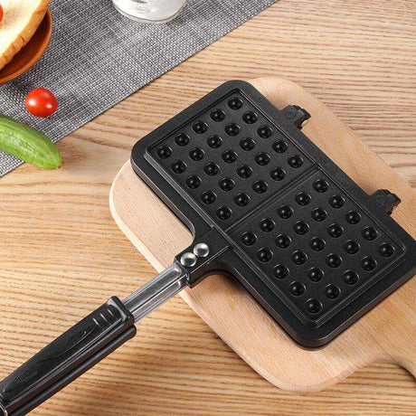2 in 1 Non Stick Aluminium Waffle Pan | Waffle Maker with Insulated Handle | Food Mold Pot | Easy Clean, Non-Stick Plates | Perfect for Various Waffle Flavors- Furaha Finds Kenya