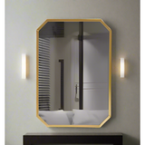 Hexagon Decor Mirror Nordic Style Metallic Frame Hanging Wall Decor Hexagon Mirror Nordic Decor Metallic Frame Mirror Hanging Wall Decor Modern Wall Mirror 51 x 35 x 40 cm