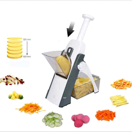 Multifunctional Manual Slicer Rotary Grater | Stainless Steel Rotary Blades Vegetable Cutter | Safe Mandoline Slice Chopper- Furaha Finds Kenya