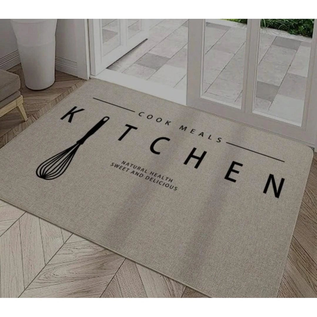 High Absorbent Rubber Bottom Kitchen Mat 60x40cm Anti Slip & Quick Drying Door Mats Door Mats