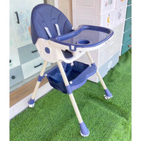 High Baby Feeding Chair Foldable, Height Adjustable, with Wheels Kids Essentials High Chairs