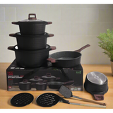 High Quality 13 Piece Granite Coating Cookware Set Durable & Non-Stick Kitchen Essentials