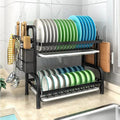 High Quality 2 Tier Dish Drainer kitchen racks Kitchen Utensil Racks