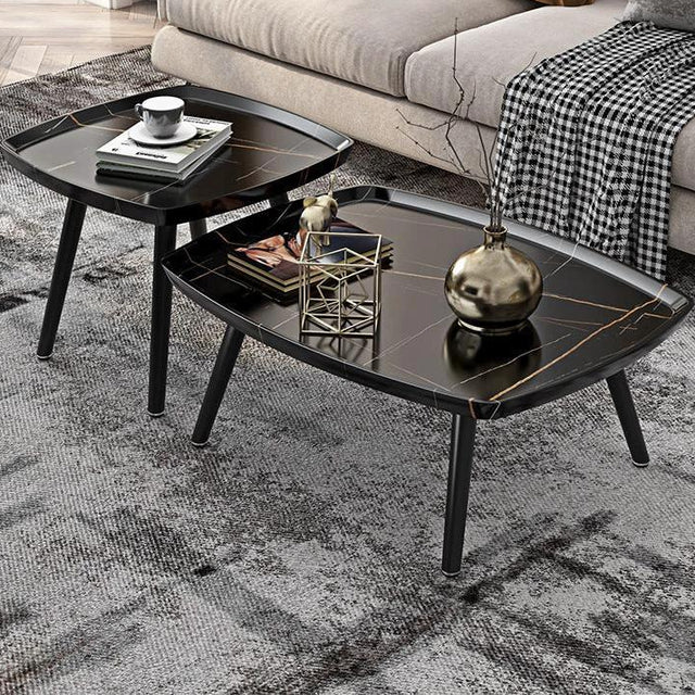 High Quality 2pc Coffee Table Set Modern Minimalist Design for Living Room & Lounge Coffee Tables
