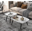High Quality 2pc Coffee Table Set Modern Minimalist Design for Living Room & Lounge