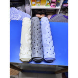 High Quality 36 x 70cm Modern Anti-Slip Rubber Bathroom | Toilet Mat with Dolphin Scrubber | White, Blue, Grey