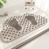 High Quality Anti Skid Bathroom Shower Mat Soft Durable and Water Resistant Bathroom Accessories Bath Mats & Rugs