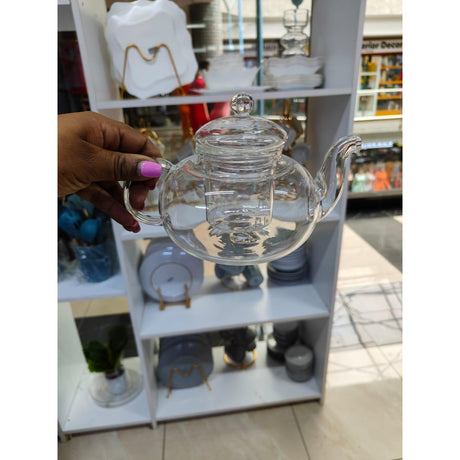 High Quality Borosilicate 800ml Capacity Heat-Resistant Glass Tea Pot| Designed for High Temperatures