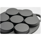 High Quality Die Cast Non Stick Induction 7 Slot Pancake & Cupcake Pan For Gas and Electric Cookers