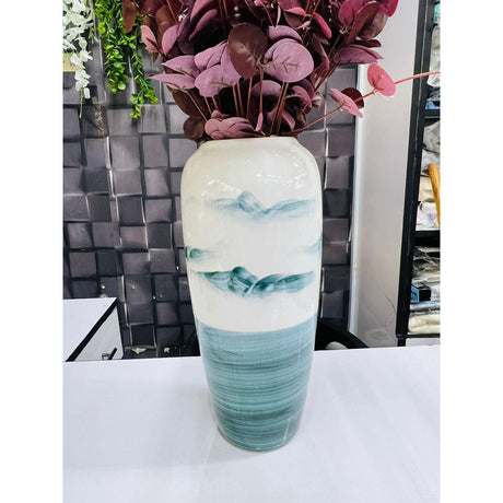 High Quality Elegant Ceramic Vase | Tall and Slender Design | Living Room| Dining Room | Bedroom | Office | Entryway | Outdoor Decor 8cm x 35cm