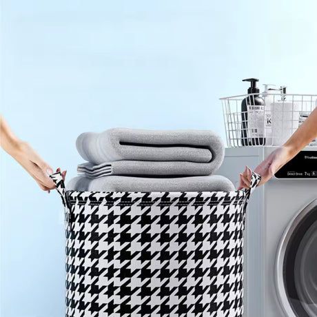 High Quality Fabric With Reinforced Handles 50L Foldable Laundry Basket