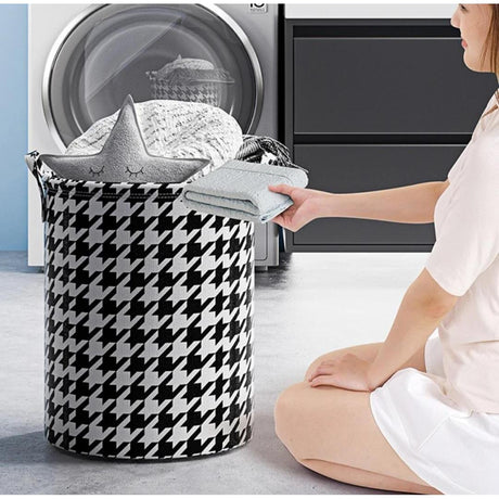High Quality Fabric With Reinforced Handles 50L Foldable Laundry Basket