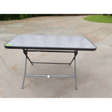 High Quality Foldable Outdoor Dining Table with Glass Top Portable and Stylish Furniture