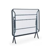 High Quality Foldable Outdoor Dining Table with Glass Top Portable and Stylish Furniture
