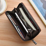 High Quality Long Leather Wallet with Multi Card Holder Accessories Wallets