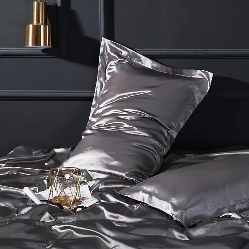 High Quality Luxury Bedding 100% Pure Natural Silk Pillow Case | Smooth Silk Bedding Pillow Case| Hypoallergenic & Temperature Regulating| Living Home Pillow Case White