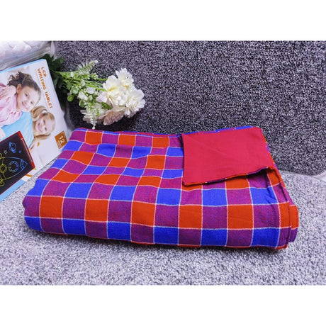 High Quality Maasai Fleece Blanket | 150cm x 200cm (5 by 6)| Vibrant & Cozy Traditional Design