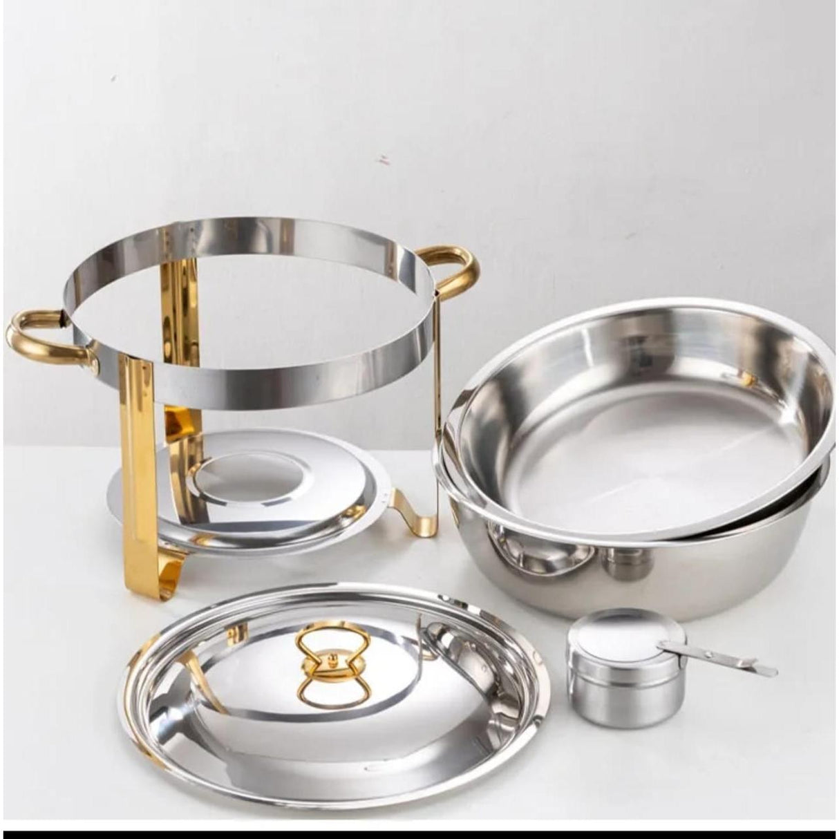 High Quality Modern Stainless Steel Chafing Dish with Lid Rest 4.5L