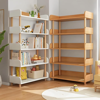 High Quality Multi Purpose Bamboo Bookshelf with Drawer Office furniture Rack Bookcases & Shelves