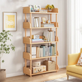 High Quality Multi Purpose Bamboo Bookshelf with Drawer Office furniture Rack Bookcases & Shelves