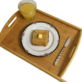 High Quality Multifunctional Bamboo Serving Trays Set 3 Piece Set for Coffee Dinner & Hotel Use