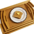 High Quality Multifunctional Bamboo Serving Trays Set 3 Piece Set for Coffee Dinner & Hotel Use