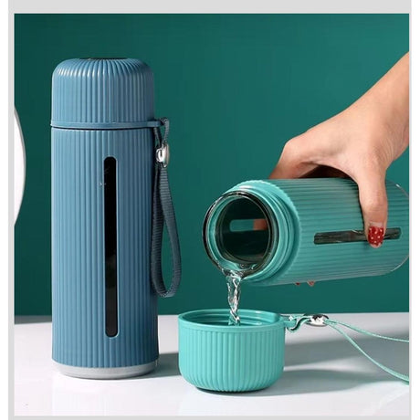 High Quality Portable 500ml Borosilicate Glass Water Travel Bottle