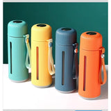 High Quality Portable 500ml Borosilicate Glass Water Travel Bottle