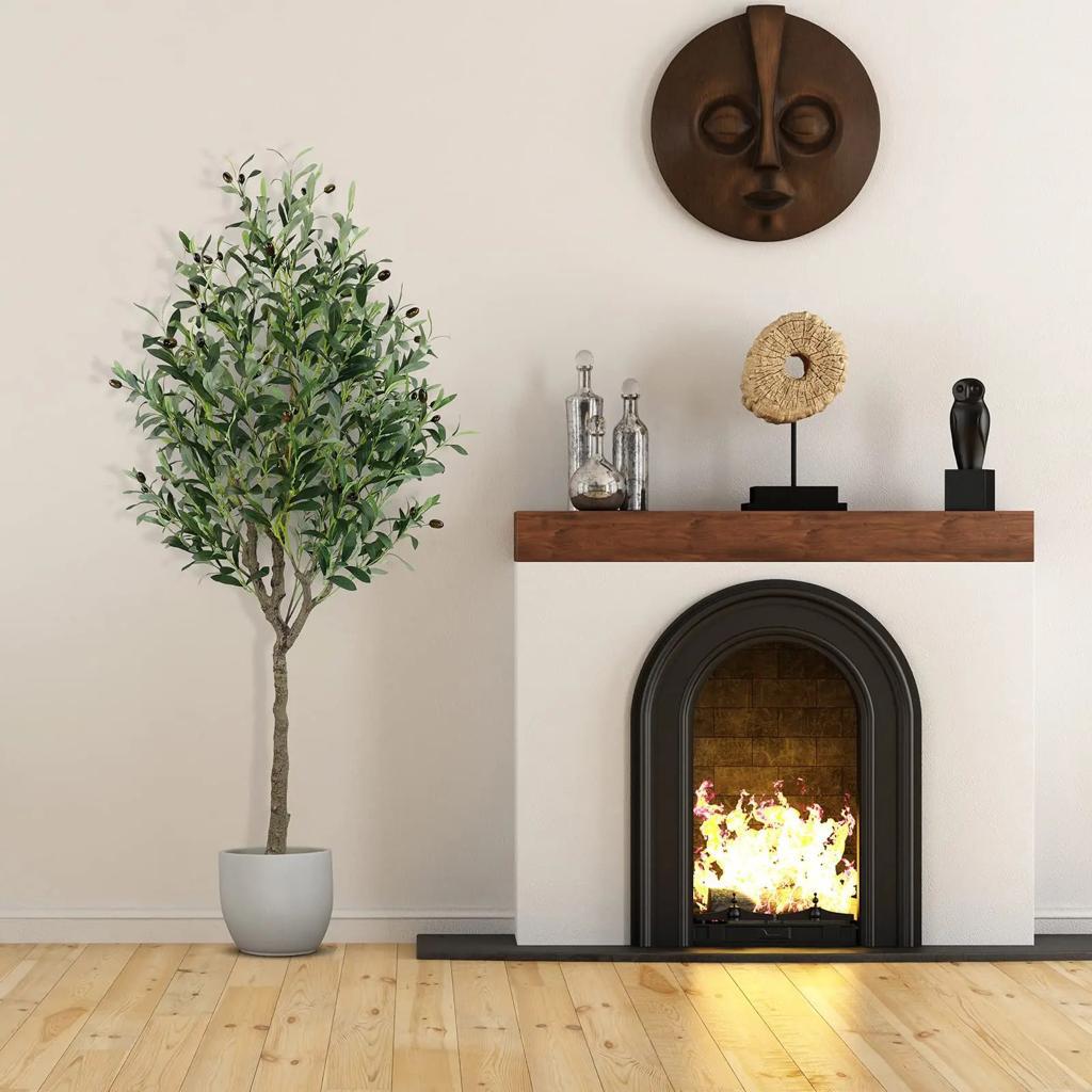 High Quality Real Touch Olive Plant with Fruits 180cm Decor