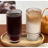 High Quality Ribbed Aesthetic Crystal Glasses 330ml