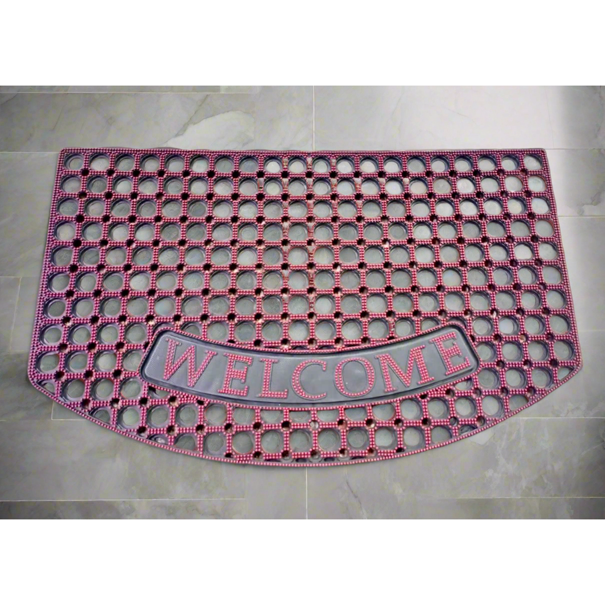 High Quality Rubber Welcome Door Mat 50 x 80 cm Durable and Non Slip