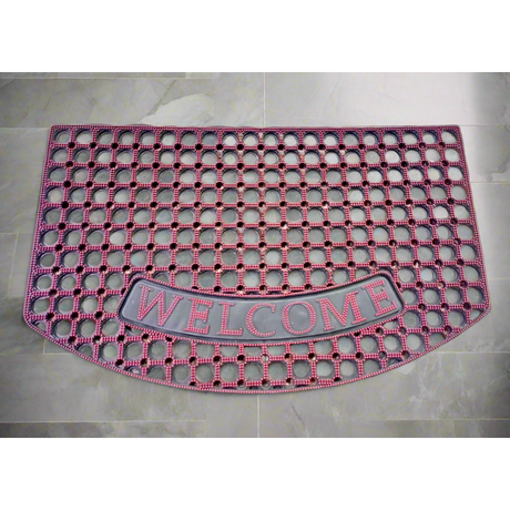 High Quality Rubber Welcome Door Mat 50 x 80 cm Durable and Non Slip