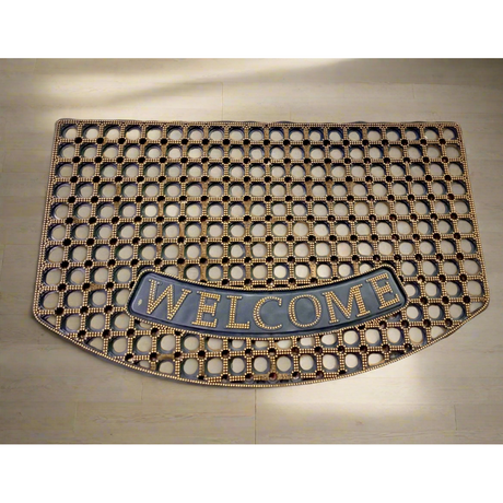 High Quality Rubber Welcome Door Mat 50 x 80 cm Durable and Non Slip