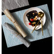 High Quality Table Mats Set of 6 in Grey Blue and Gold