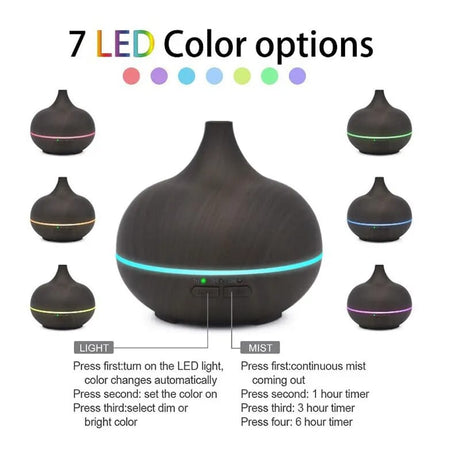 High Quality Ultrasonic Diffuser 500ml Capacity Remote Controlled